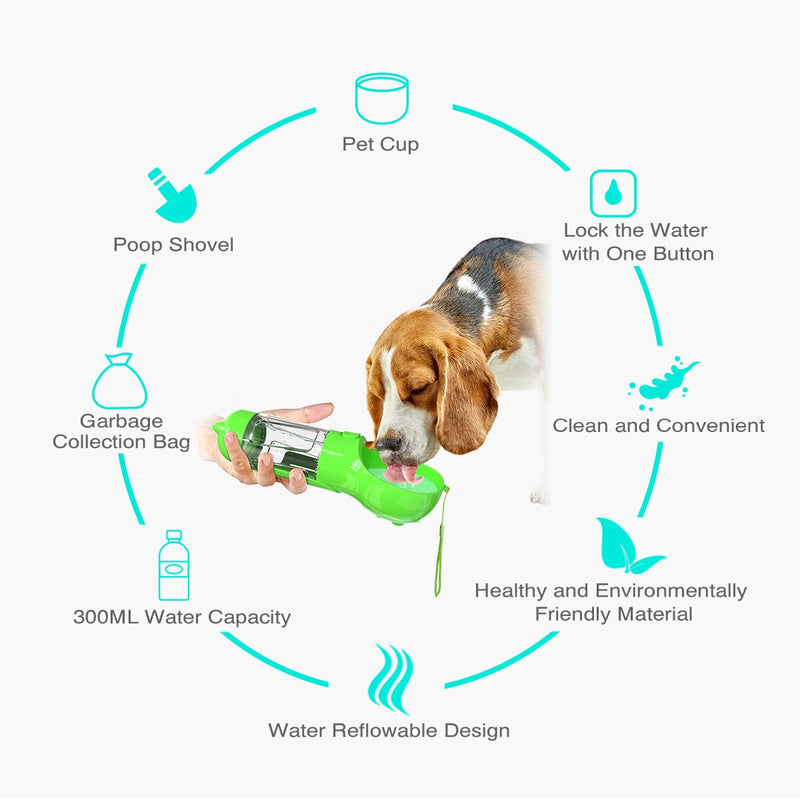 Portable Pet Cat Dog Water Bottle Feeder