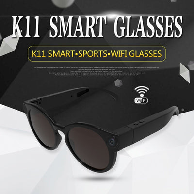 Tech - K11 1080p Wifi  Mini Micro Camera Sunglasses