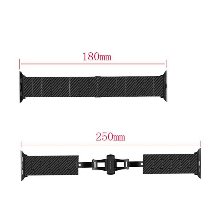 Tech - Pure Carbon Fiber Apple Watch Strap Magnetic Wristband