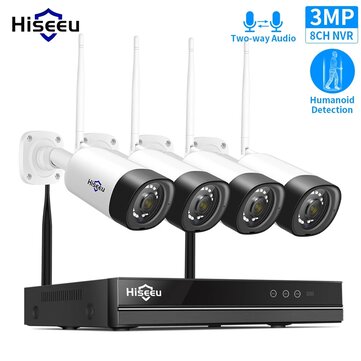 Tecnología - Sistema de seguridad CCTV inalámbrico Hiseeu
