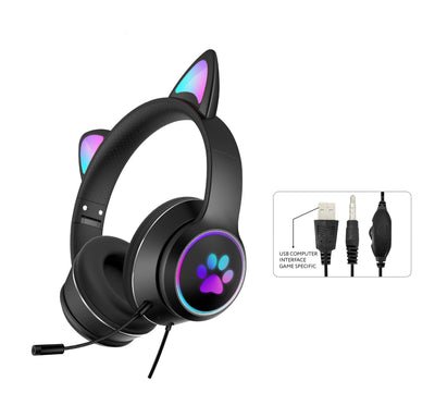 Tech - AKZ-022 RGB leuchtendes Cat Ear Gaming-Headset
