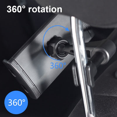 Tech - Soporte universal giratorio de 360° para teléfono y tableta en el asiento trasero del automóvil