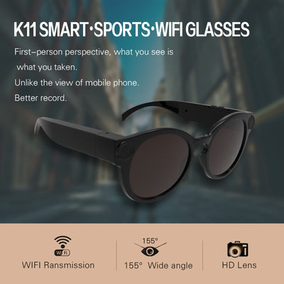Tech - K11 1080p Wifi Mini Micro Camera Gafas de sol