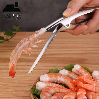 Kitchen - Shrimp Peeler Kitchen Appliances Portable Stainless Steel Shrimp Deveiner
