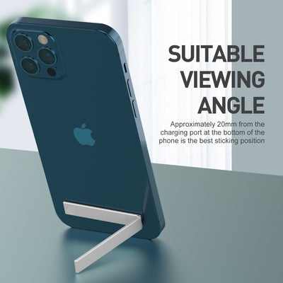 Tech - Aluminum Alloy Invisible Mobile Phone Back Mini Folding Stick Stand