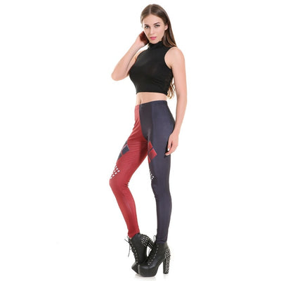 Women's - American Flag Print Women Fitness Legging