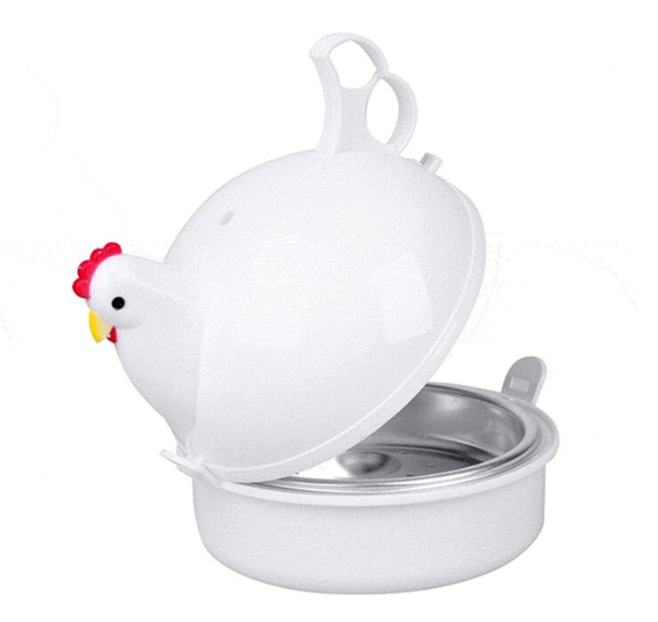 Cocina: hervidor de huevos, vaporizador de huevos, horno de microondas con forma de pollo