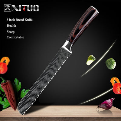 Kitchen - XITUO 8"inch Japanese chef Sharp knives-Cheapnotic