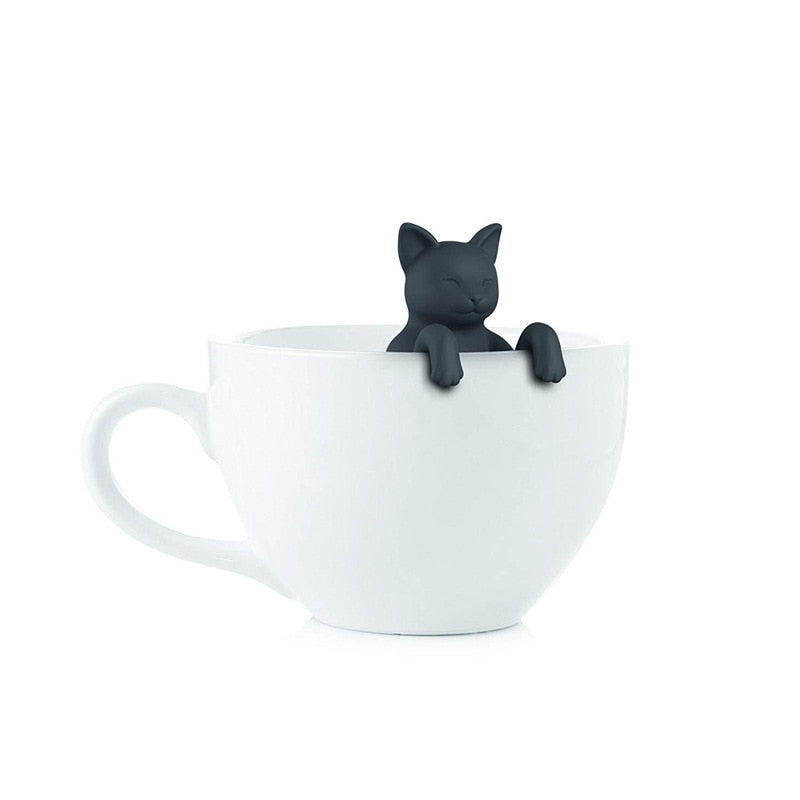 Kitchen - Cat Reusable Silicone Tea Infuser Creative Cut Cat