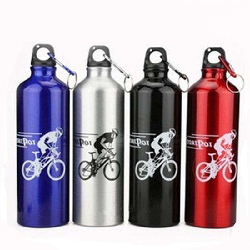Fitness - Botellas de agua deportivas de aleación de aluminio sin olor no tóxicas de 750 ml 
