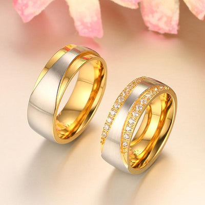 Women's - Vnox Wedding Rings Valentine's Day Gift