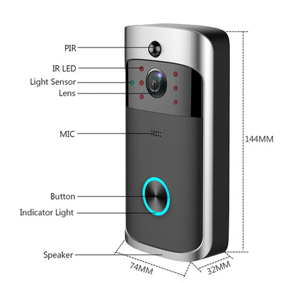 Tech - Wireless Camera Video Doorbell