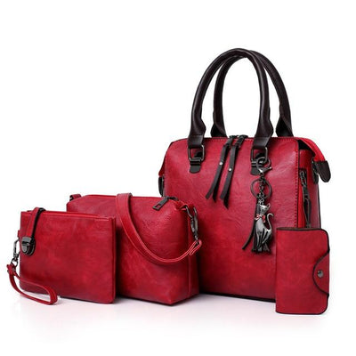 Women's - 4 In1 Designer Leather Handbag