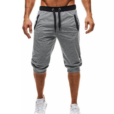 Fitness - Pantalones cortos de entrenamiento de gimnasio Slim Fit para hombre