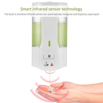 Health - Desinfectante de manos con sensor sin contacto con dispensador de jabón automático de 400 ml