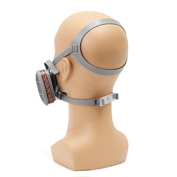 DANIU 6200 Double Gas Mask Protection Filter Chemical Half Face Respirator Mask