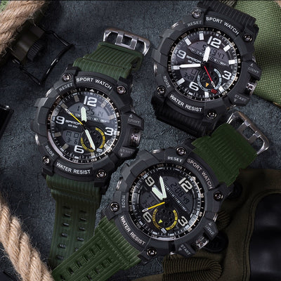 Reloj de pulsera deportivo militar resistente al agua SANDA para hombre