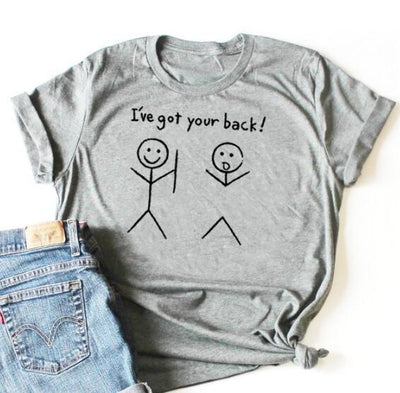 Damen-T-Shirt „I'VE GOT YOUR BACK“.