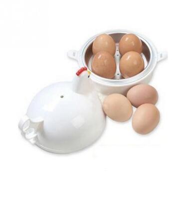 Kitchen - Egg Boiler Eggs Steamer Chicken Shaped Microwave Cooker