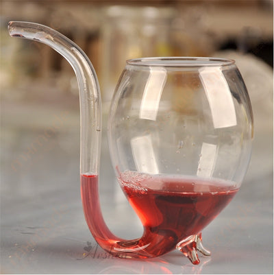 Kitchen - Arshen Special 300ml Red Wine Coffee Milk Mug With Straw Heat Resistant