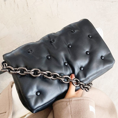 Women's - Shoulder Bags Denim Good Quality Thick Metal Chain Shoulder Purse