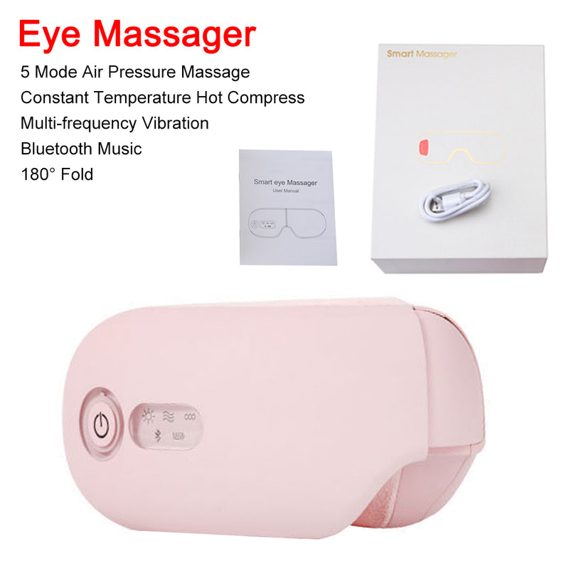 Tech - Dispositivo para el cuidado de los ojos con masajeador de ojos con vibración inteligente Bluetooth