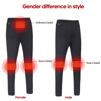 Unisex - USB Charging Winter Outdoor Hiking Heating Trousers